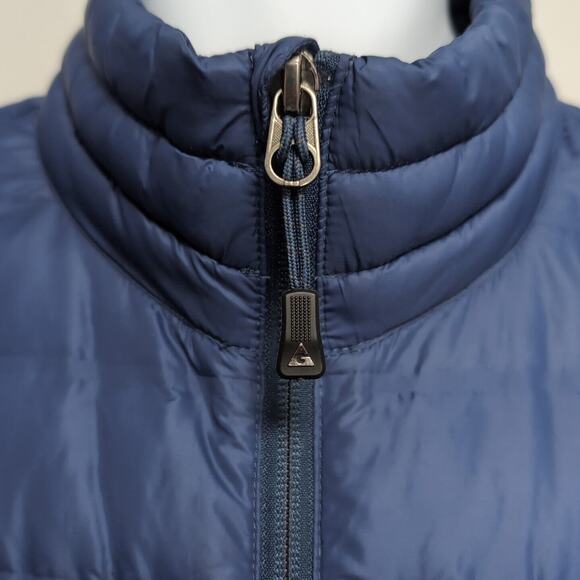 Gerry Down 650 Fill Power Puffer Jacket Men's Size M Blue Gray Full Zip Packable - Picture 4 of 15
